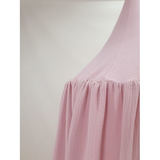 Mušelínový baldachýn - ružový