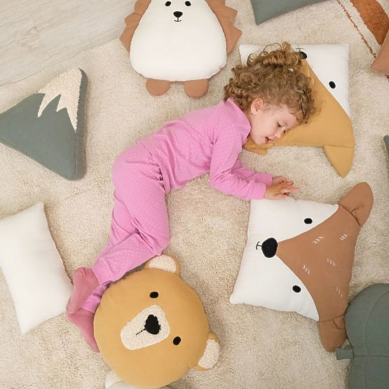 Mušelínový vankúšik Ourbaby 20x35 cm - zelený