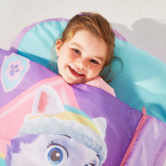 Nafukovací detská posteľ 2v1 Paw Patrol - Skye a Everest