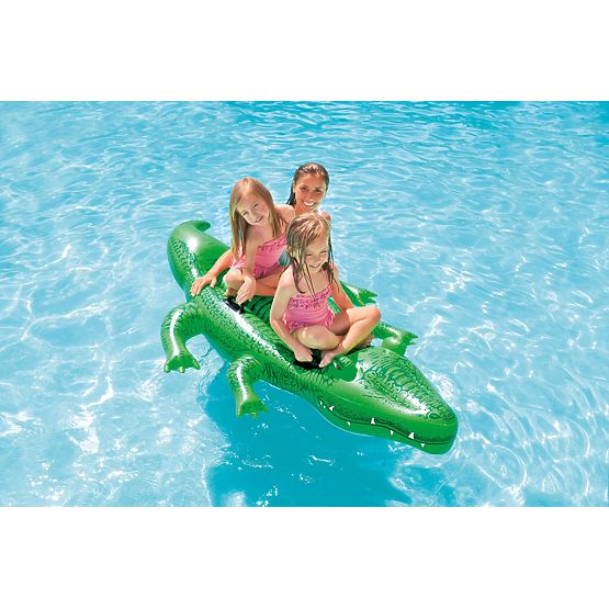 Nafukovací krokodíl matrac na plávanie s úchytmi 203x114 cm INTEX 58562