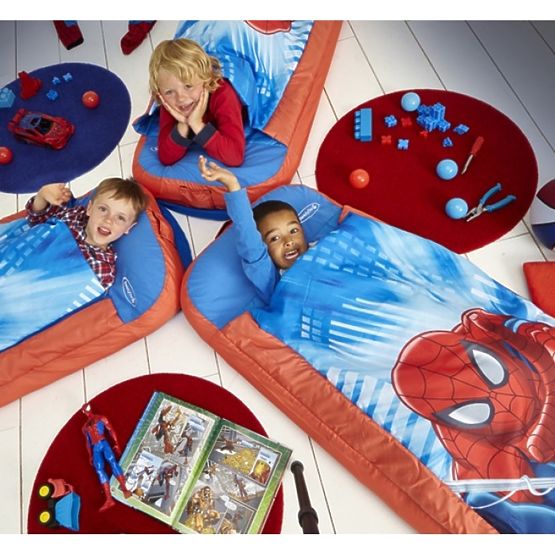 Nafukovacia detská posteľ 2v1 - Spider-Man