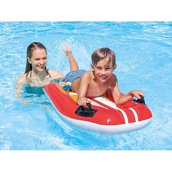 Nafukovacia plavecká doska s úchytmi pre deti červená INTEX 58165 RED
