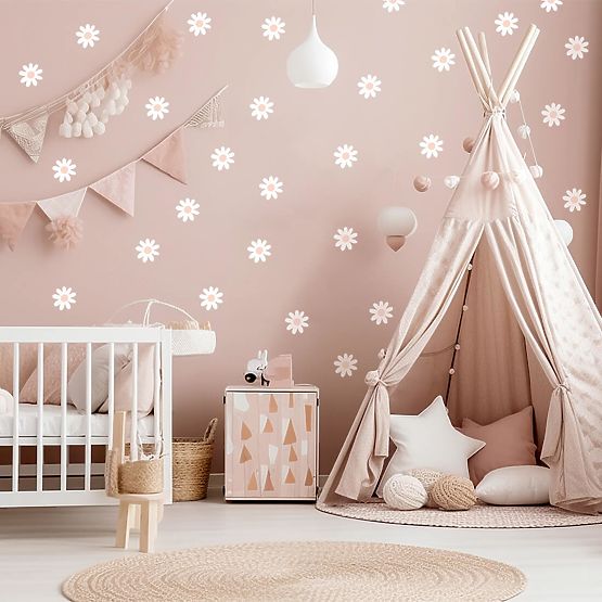 Nálepky na stenu - sedmokrásky 22 ks