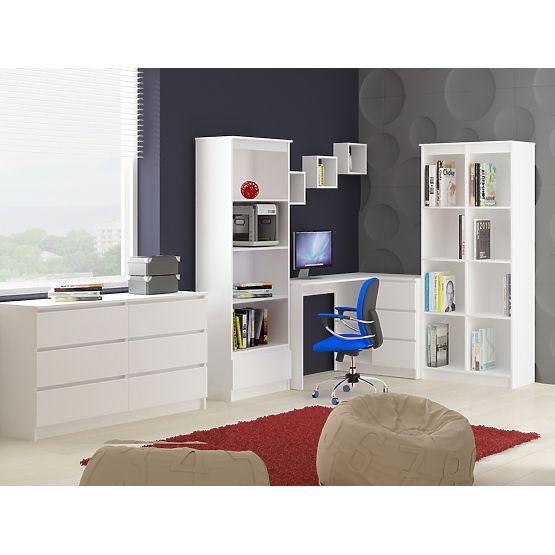 NÁSTENNÁ POLICA K 25x25cm SADA 3ks BIELA