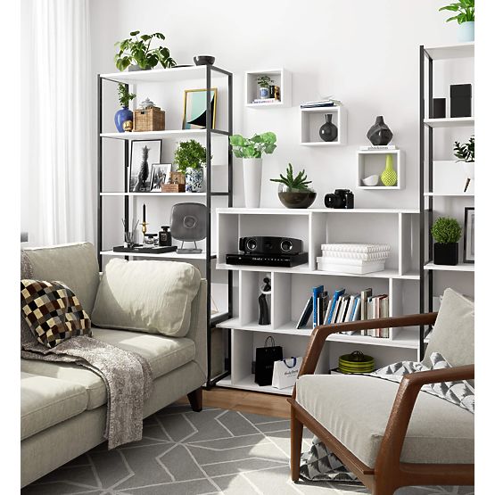 NÁSTENNÁ POLICA K 25x25cm SADA 3ks BIELA