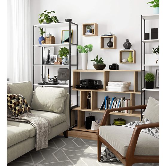 NÁSTENNÁ POLICA K 25x25cm SADA 3ks DUB SONOMA