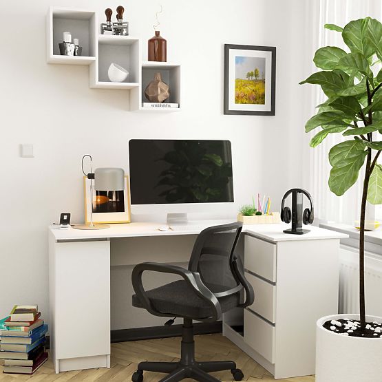 NÁSTENNÁ POLICA STAR BIELA