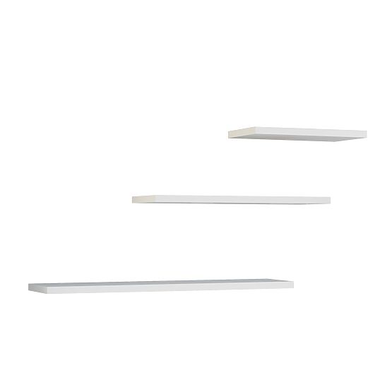 Nástenné police TOBI 3P BIELA