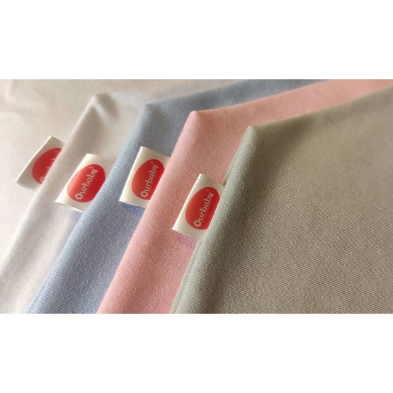 Nepremokavé bavlnené prestieradlo - ružové 120 x 60 cm