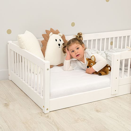 Nízka posteľ pre deti Montessori Ourbaby Plus - biela