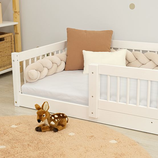 Nízka posteľ pre deti Montessori Ourbaby Plus - biela