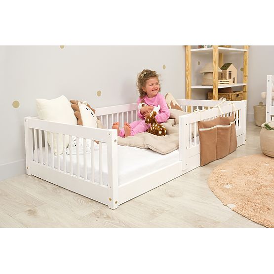 Nízka posteľ pre deti Montessori Ourbaby Plus - biela
