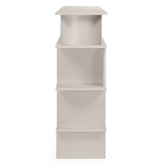 Nízky regál Rangali, kašmírový, zaoblený