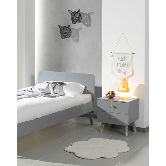 Nočný stolík Billy - sivý