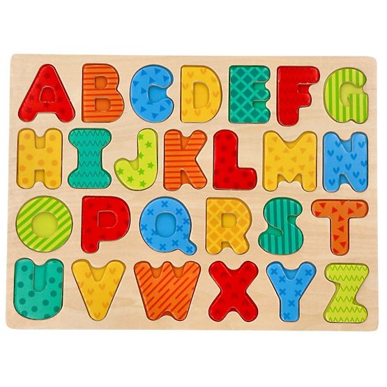 Nové drevené puzzle Abeceda - skladačka s písmenkami