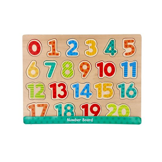 Nové drevené puzzle číslice - skladačka