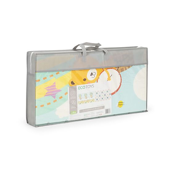 Obojstranná skladacia penová vzdelávacia podložka veľká taška ECOTOYS