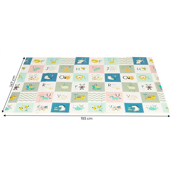 Obojstranná skladacia penová vzdelávacia podložka veľká taška ECOTOYS