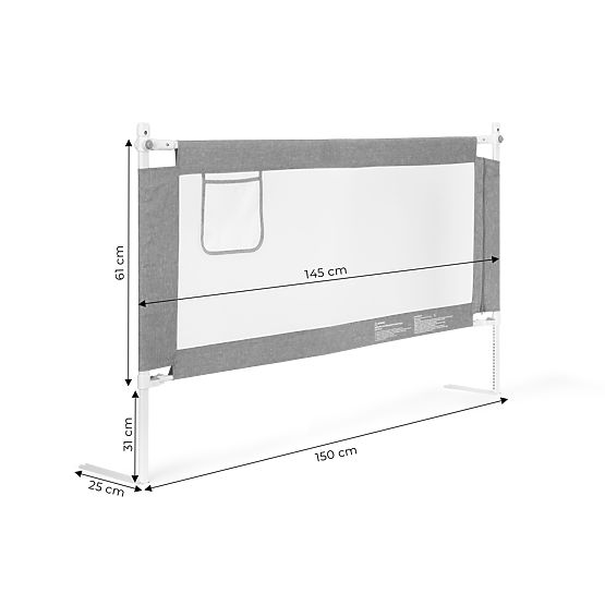 Ochranná zábrana na posteľ 150 cm ochrana pre deti ECOTOYS