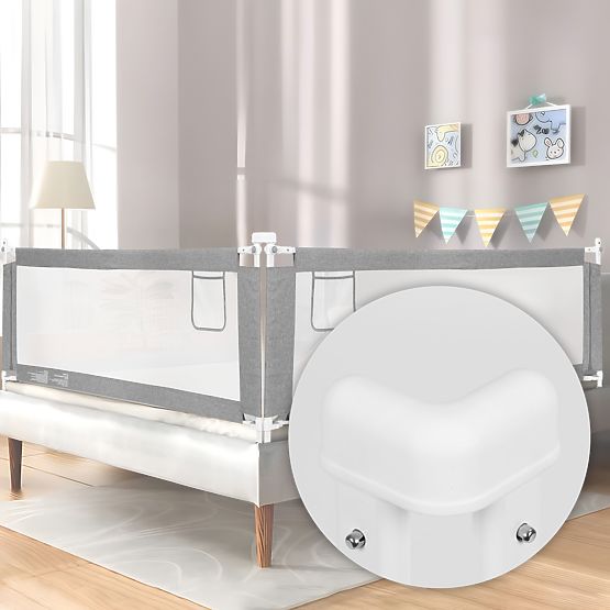 Ochranná zábrana na posteľ 200 cm ochrana pre deti ECOTOYS