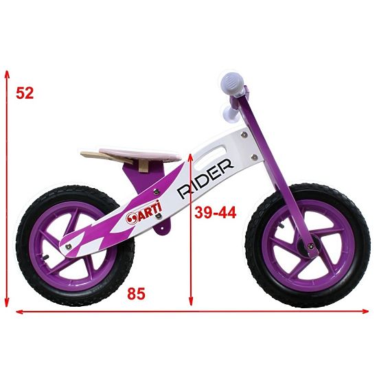 Odrážadlo ARTI RIDER - ružové kvety