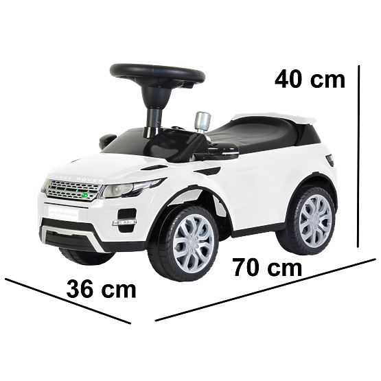 Odrážadlo Land Rover - biela