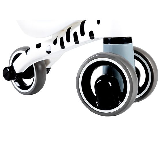 Odrážadlo Mini - biele s čiernymi prúžkami