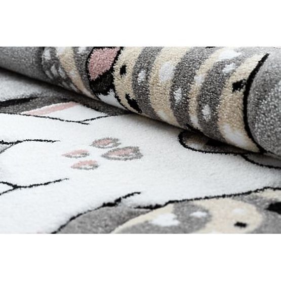 Okrúhly koberec PETIT JEDNOROŽEC, sivý