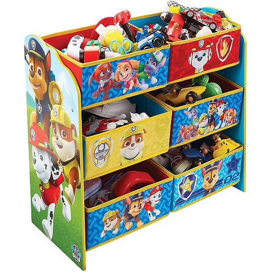 Organizér na hračky s boxami - Labková patrola
