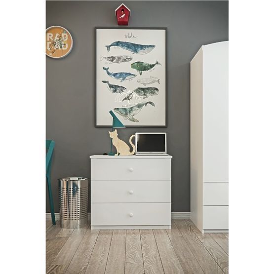 OURBABY detská komoda - biela