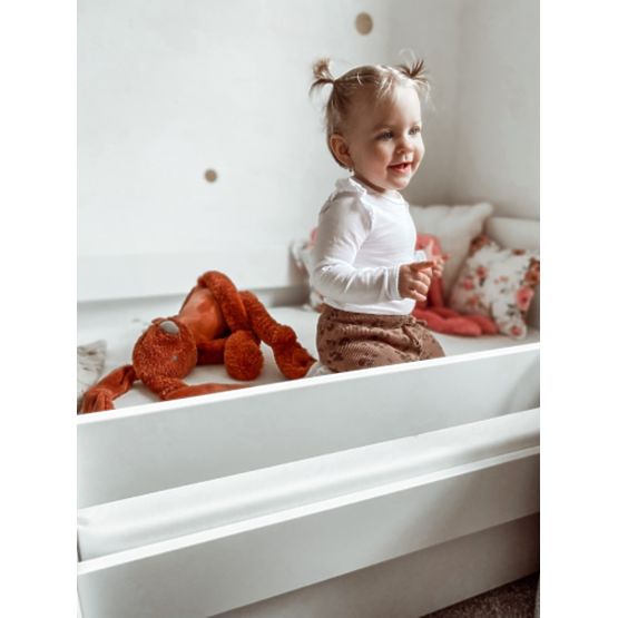 Detská posteľ so zábranou Ourbaby - biela
