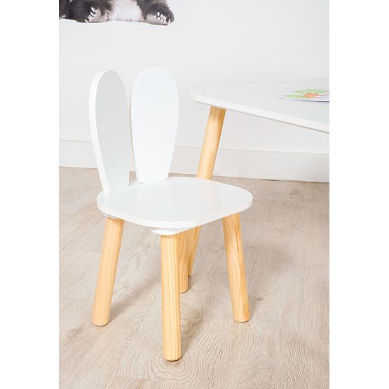 Ourbaby - Detský stolček a stoličky s králičími uškami