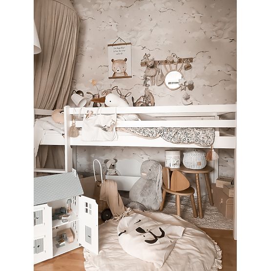 Detská vyvýšená posteľ Ourbaby Modo - biela
