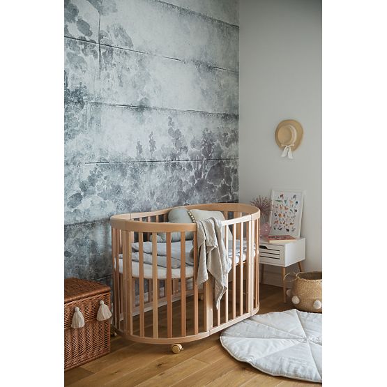 Oválna rastúca postieľka Ruby 7v1 PLUS - prírodná