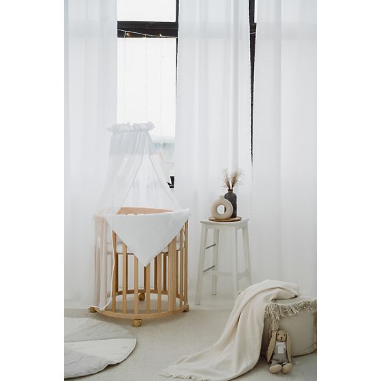 Oválna rastúca postieľka Ruby 7v1 PLUS - prírodná