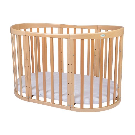 Oválna rastúca postieľka Ruby 7v1 - prírodná