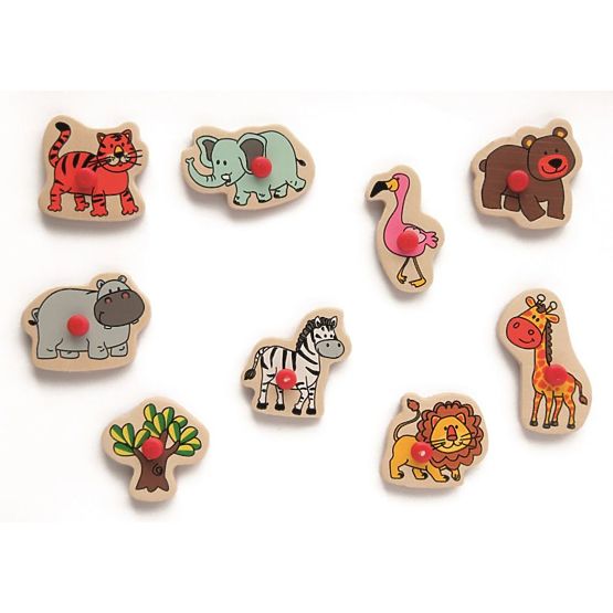 Pečiatky a puzzle 2v1 - Safari