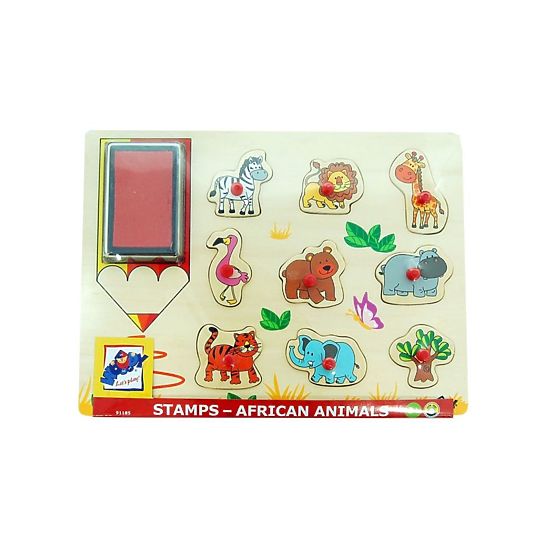 Pečiatky a puzzle 2v1 - Safari