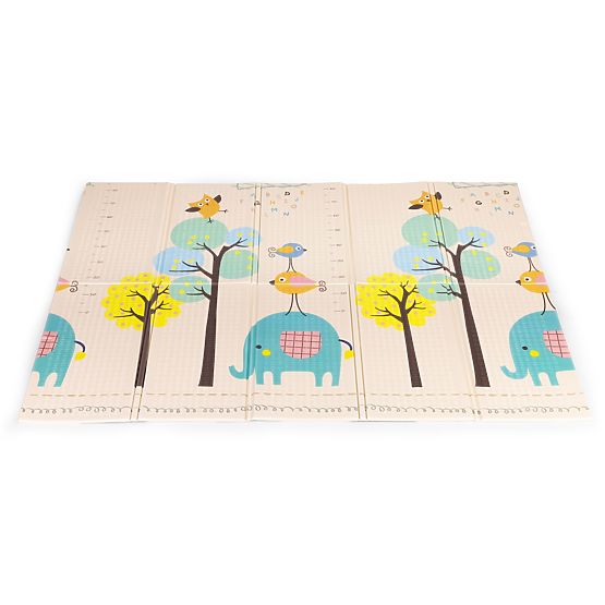 Penová podložka pre deti 200x150 cm vzdelávacia obojstranná skladacia mierka rastu abeceda ECOTOYS