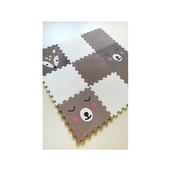 Penová hracia podložka 9 ks - Kolúšok a medové