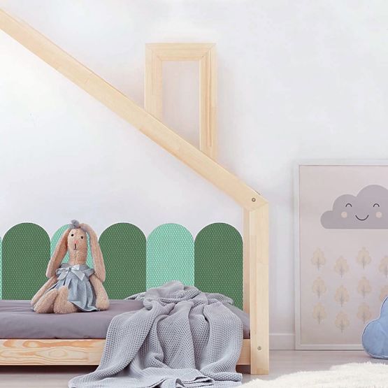 Penová ochrana steny - Pastelovo zelené panely