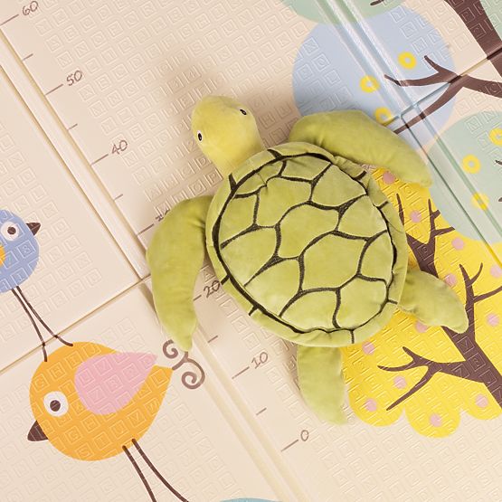 Penová podložka pre deti 200x180 cm vzdelávacia obojstranná skladacia mierka rastu abeceda ECOTOYS