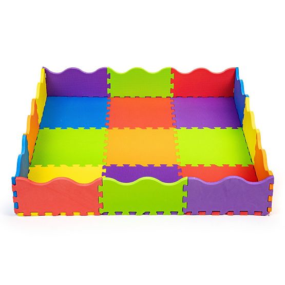 Penová podložka - puzzle farebné