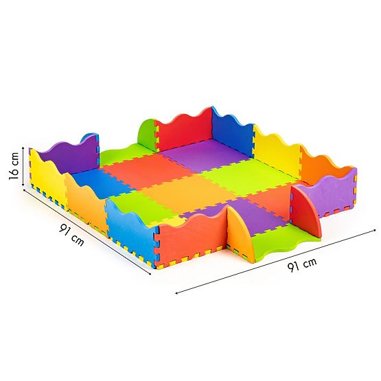 Penová podložka - puzzle farebné