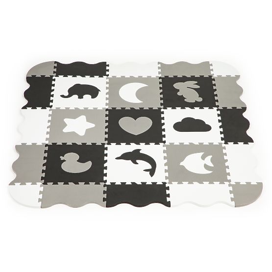 Penová podložka s ohrádkou puzzle suchý bazén 25ks ECOTOYS