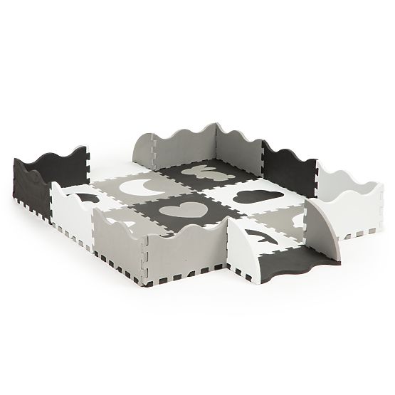 Penová podložka s ohrádkou puzzle suchý bazén 25ks ECOTOYS