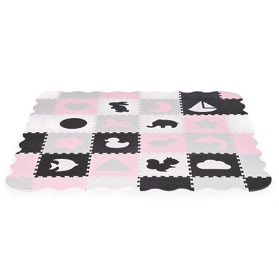 Penová podložka s ohrádkou puzzle suchý bazén 36 prvkov ECOTOYS