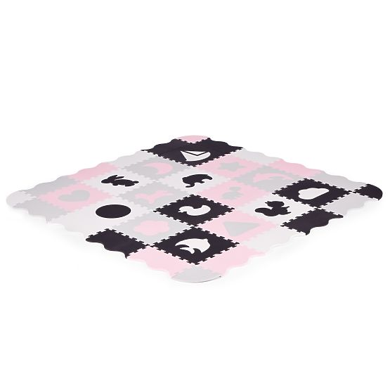 Penová podložka s ohrádkou puzzle suchý bazén 36 prvkov ECOTOYS