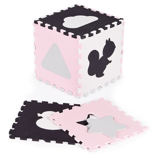 Penová podložka s ohrádkou puzzle suchý bazén 36 prvkov ECOTOYS