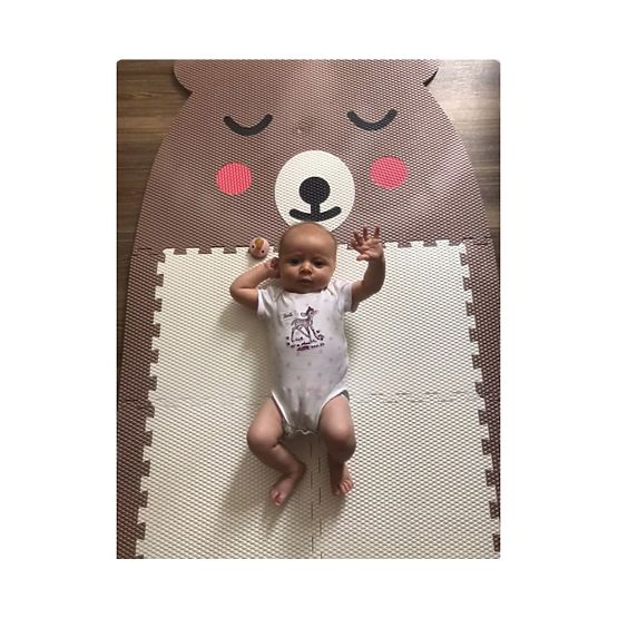 Penová puzzle podlaha - Méďa